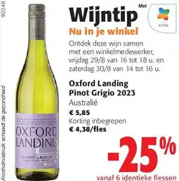Colruyt Oxford Landing Pinot Grigio 2023 aanbieding