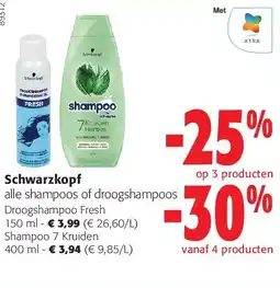 Colruyt Droogshampoo Fresh 150 ml aanbieding