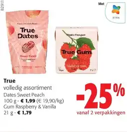 Colruyt Dates Sweet Peach 100 g aanbieding