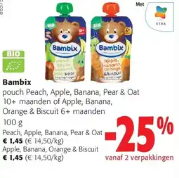Colruyt Peach, Apple, Banana, Pear & Oat aanbieding