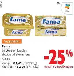 Colruyt Fama bakken en braden vlootje aanbieding