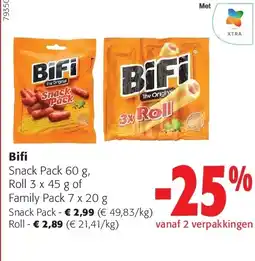 Colruyt Bifi Family Pack 7 x 20 g aanbieding