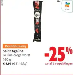 Colruyt Saint Agaûne La Fine droge worst 160 aanbieding