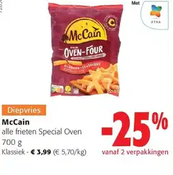 Colruyt McCain alle frieten Special Oven 700 aanbieding
