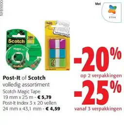 Colruyt Scotch Magic Tape 19 mm x 25 m aanbieding