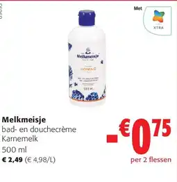 Colruyt Melkmeisje bad- en douchecrème Karnemelk 500 ml aanbieding