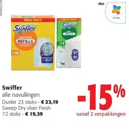 Colruyt Swiffer alle navullingen aanbieding