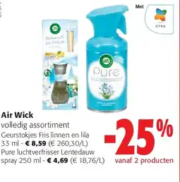 Colruyt Geurstokjes Fris linnen en lila 33 ml aanbieding