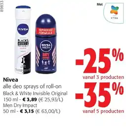 Colruyt Black & White Invisible Original 150 ml aanbieding