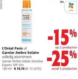 Colruyt Garnier Ambre Solaire Sensitive aanbieding