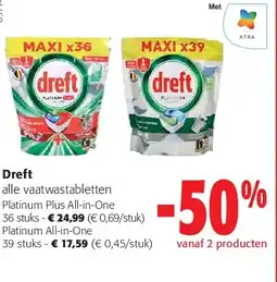 Colruyt Platinum Plus All-in-One 36 stuks aanbieding