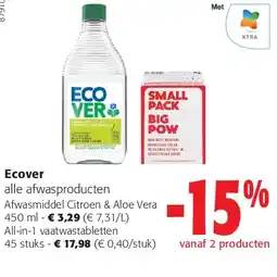 Colruyt Afwasmiddel Citroen & Aloe Vera 450 ml aanbieding