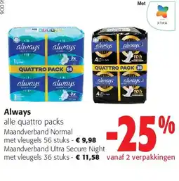 Colruyt Always met vleugels 56 stuks aanbieding