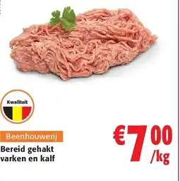 Colruyt Bereid gehakt varken en kalf aanbieding