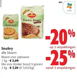 Colruyt Soubry alle bloem Bloem voor patisserie 1 kg aanbieding
