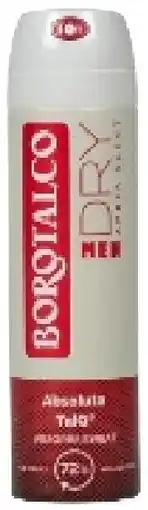 Colruyt Borotalco Men Dry Absolute TalQ Amber Scent spray aanbieding