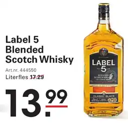 Sligro Label 5 Blended Scotch Whisky aanbieding