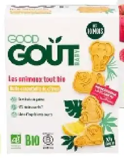 Colruyt Good Goût Dierenkoekjes citroensmaak 10+ maanden aanbieding