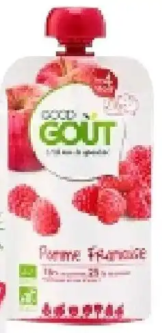 Colruyt Good Goût Pouch Appel-framboos 4+ maanden aanbieding