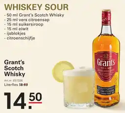 Sligro Grant's Scotch Whisky aanbieding