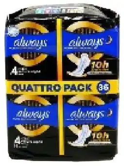 Colruyt Always Maandverband Ultra Secure Night met vleugels aanbieding