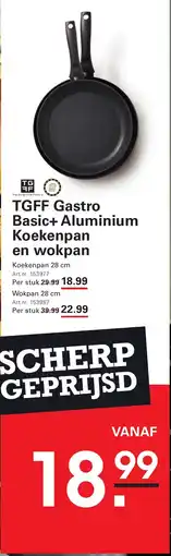 Sligro TGFF Gastro Basic + Aluminium Koekenpan en Wokpan aanbieding