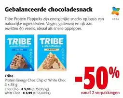 Colruyt Tribe Protein Energy Choc Chip of White Choc aanbieding