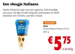 Colruyt Zeta Grana Padano Riserva D.O.P. aanbieding