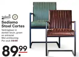 Sligro Sediamo Stoel Cortes aanbieding