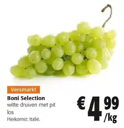 Colruyt Boni Selection witte druiven met pit aanbieding