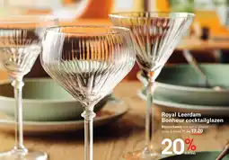 Sligro Royal Leerdam Bonheur cocktailglazen aanbieding
