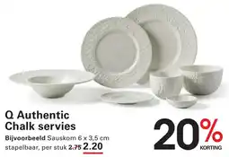 Sligro Q Authentic Chalk servies aanbieding