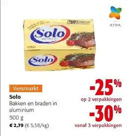 Colruyt Solo Bakken en braden in aluminium aanbieding