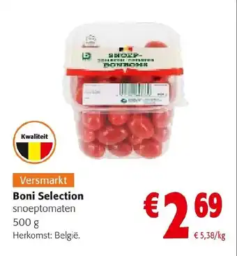 Colruyt Boni Selection snoeptomaten aanbieding