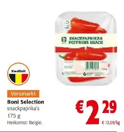 Colruyt Boni Selection snackpaprika's aanbieding