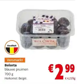 Colruyt Belorta blauwe pruimen aanbieding