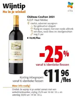 Colruyt Château Coufran 2021 A.O.P. Haut-Médoc aanbieding