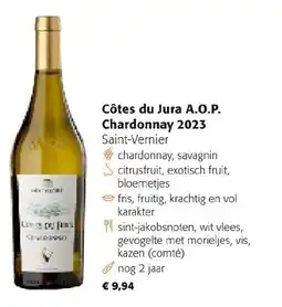 Colruyt CĂ´tes du Jura A.O.P. Chardonnay 2023 aanbieding