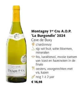 Colruyt Montagny 1er Cru A.O.P. 'La Burgondie' 2024 aanbieding