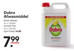 Sligro Dubro Afwasmiddel aanbieding