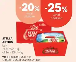 Spar STELLA ARTOIS aanbieding