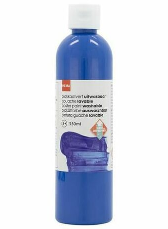 HEMA HEMA Plakkaatverf Blauw aanbieding
