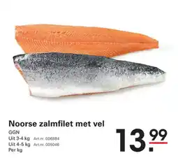 Sligro Noorse zalmfilet met vel aanbieding