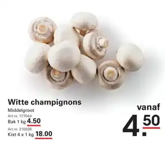 Sligro Witte champignons aanbieding