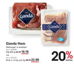 Sligro Ganda Ham aanbieding