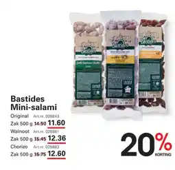 Sligro Bastides Mini salami aanbieding