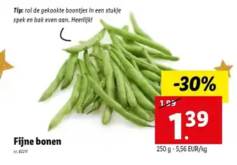 Lidl Fijne bonen 250 g aanbieding