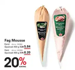 Sligro Fag Mousse aanbieding