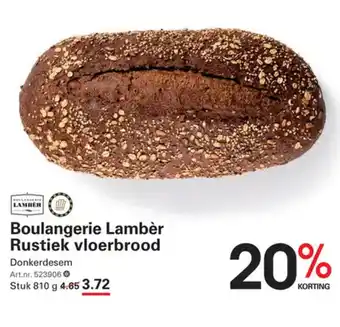 Sligro Boulangerie Lambèr Rustiek vloerbrood aanbieding