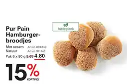 Sligro Pur Pain Hamburger broodjes aanbieding